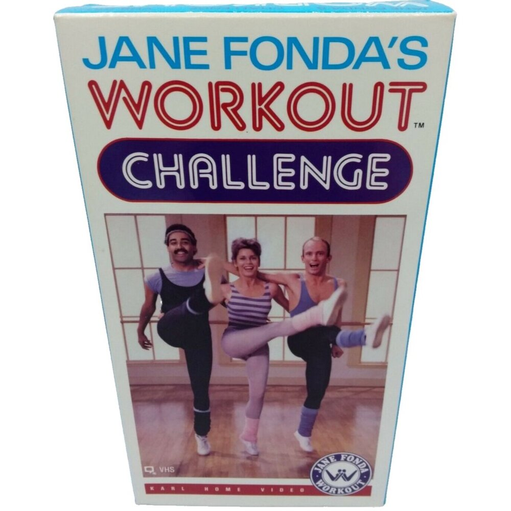 Jane Fondas Workout Challenge VHS 90 Minute Exercise Class Video Fitness Health
